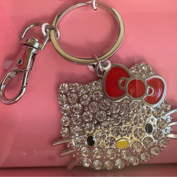 New gorgeous Hello Kitty keychain and necklace set,rhinestones,sparkling✨ - Picture 11 of 11